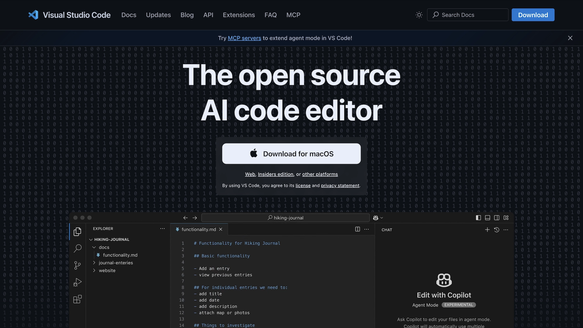 VS Code 웹사이트